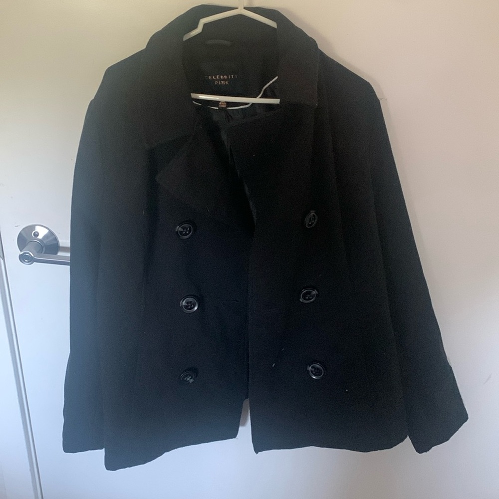 Celebrity pink pea coat